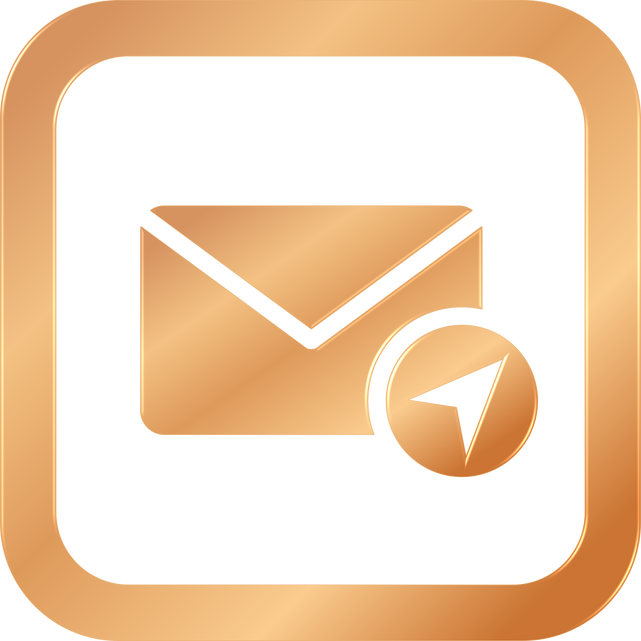 Bronze Send Email Icon